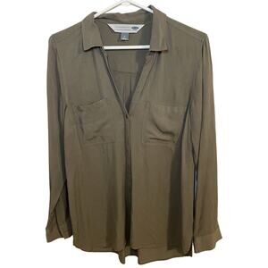Nwot OLD NAVY The Boyfriend Button Down Shirt Size Medium